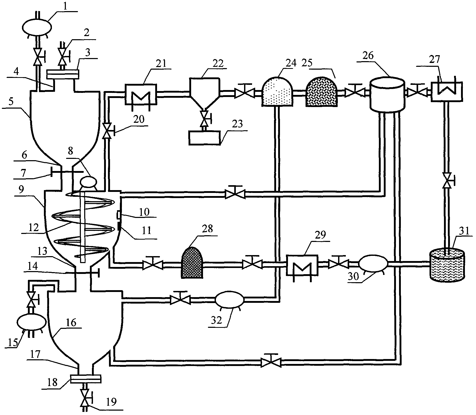 Supercritical fluid restoration treatment system of polluted soil