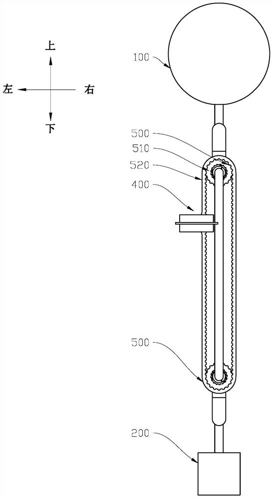 Underwater profile measuring equipment utilizing wave energy