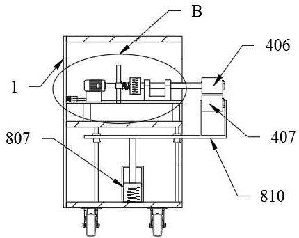 Efficient automatic loosening and tightening type optical cable traction machine for pipe dredging device