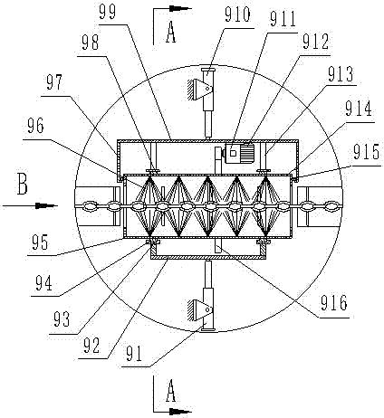 A pig feed conveying device