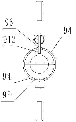 A pig feed conveying device