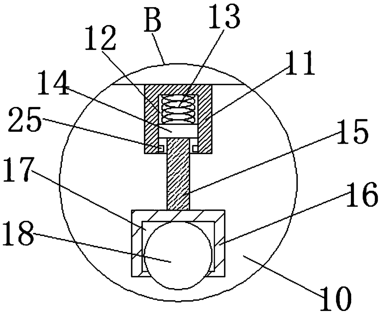 Clamping and conveying device used for on-line cooling device of section mill