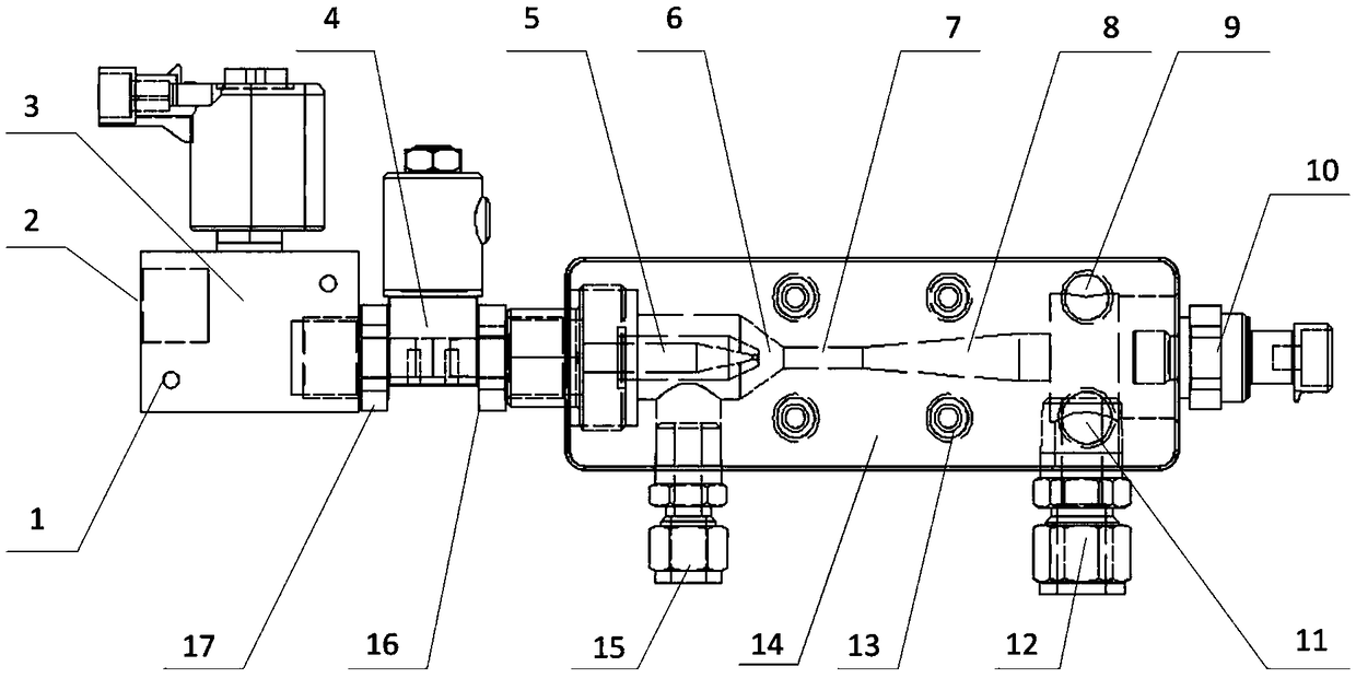 A hydrogen supply and hydrogen return pressure-stabilizing device of a fuel cell automobile power system