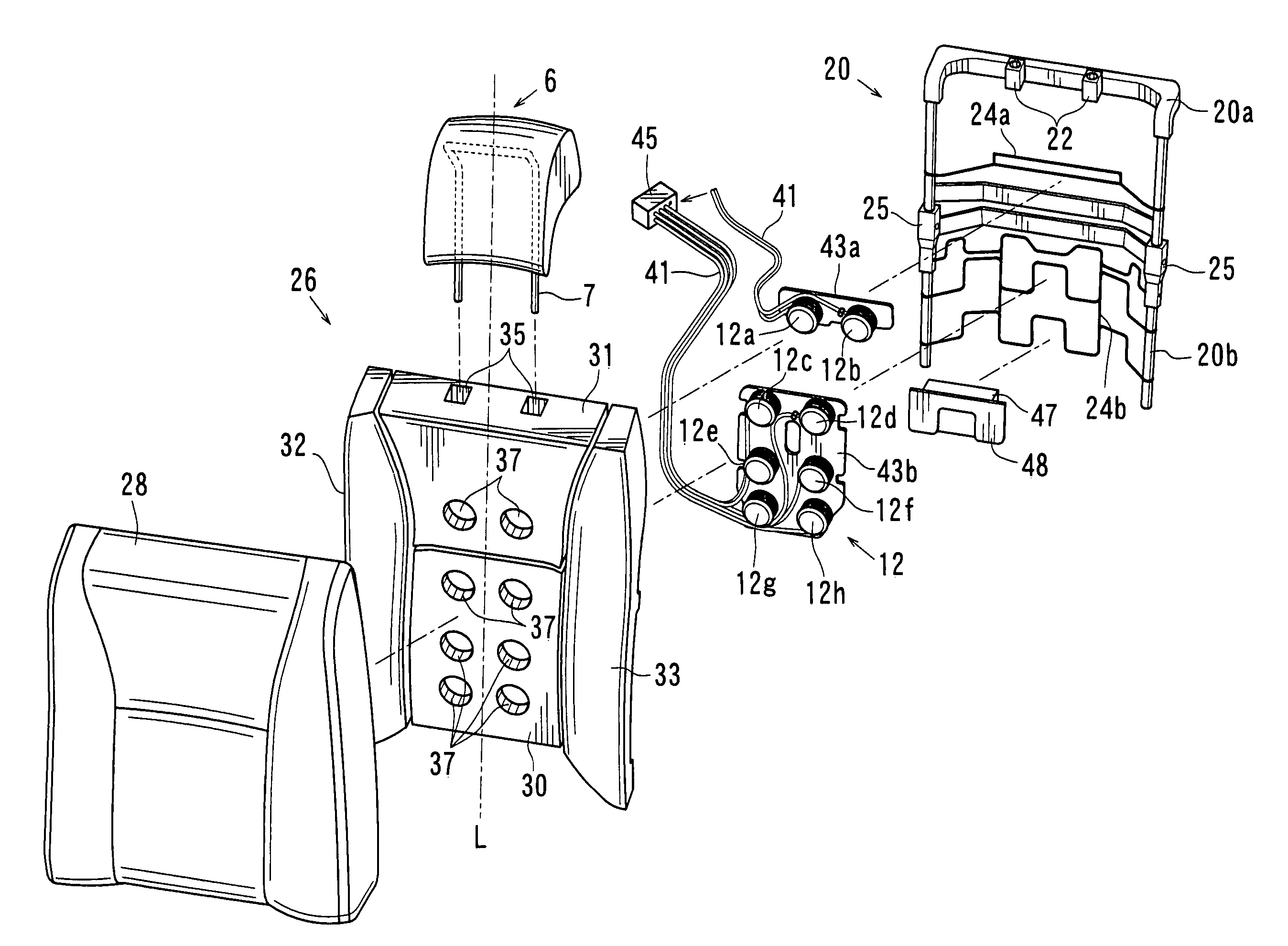 Vehicle seats with plurality of pneumatic massaging elements