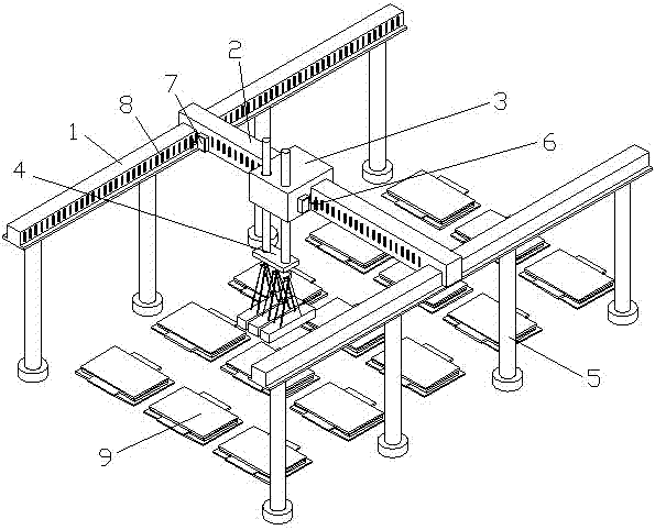 Driving positioning device and driving positioning method based on radio frequency identification technology