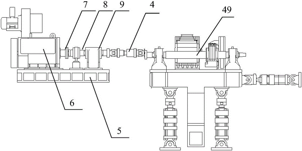 High-speed EMU dual-body six-dimensional vibration transmission train assembly reliability test bench