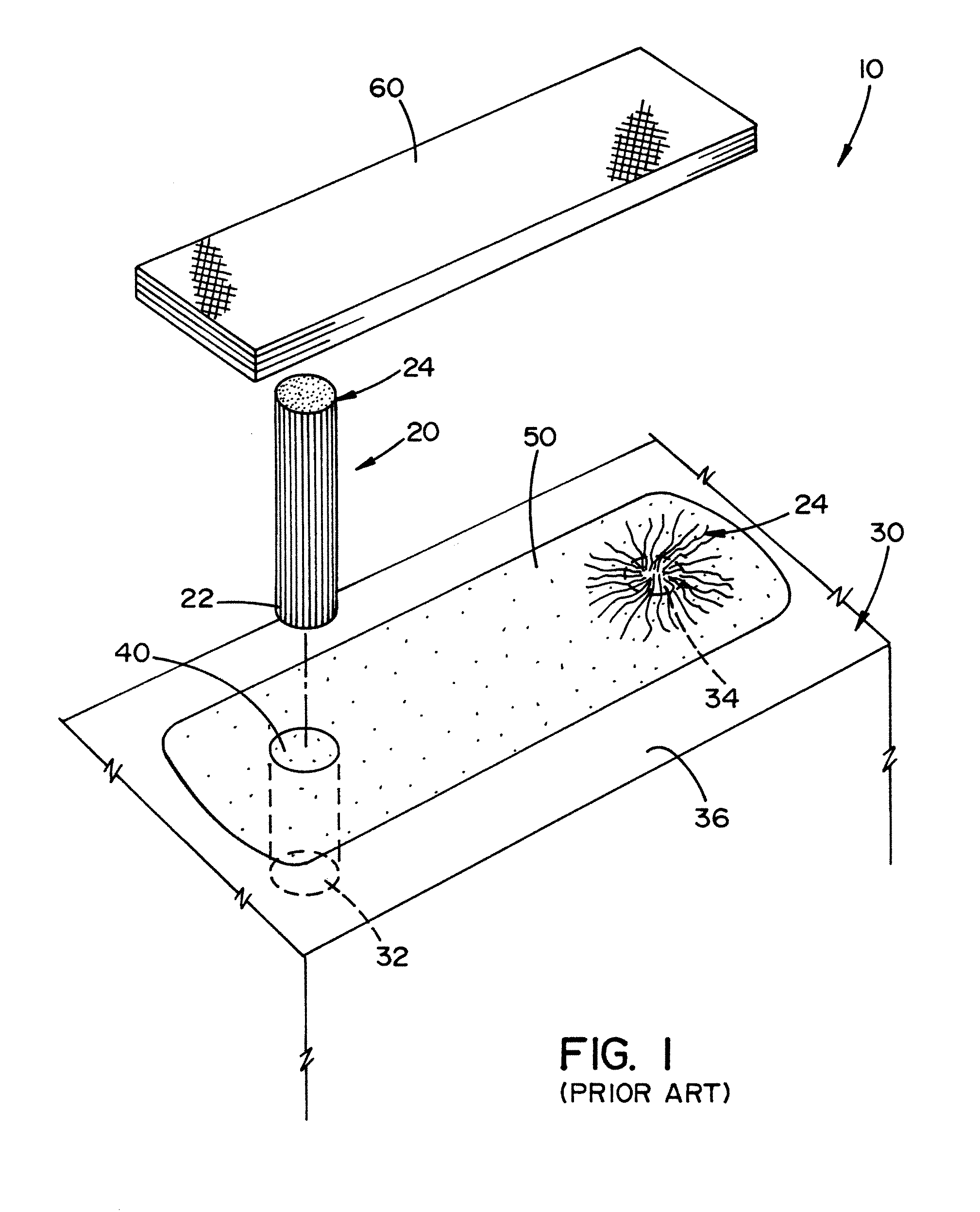 Method and apparatus for repairing concrete