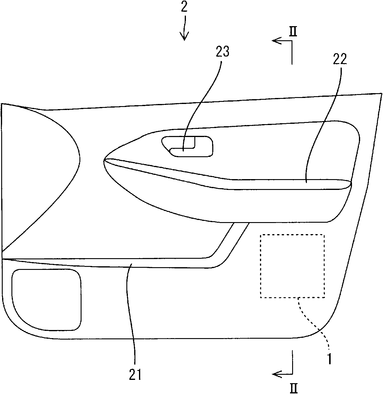 Resinous impact-energy absorber for absorbing side impact energy