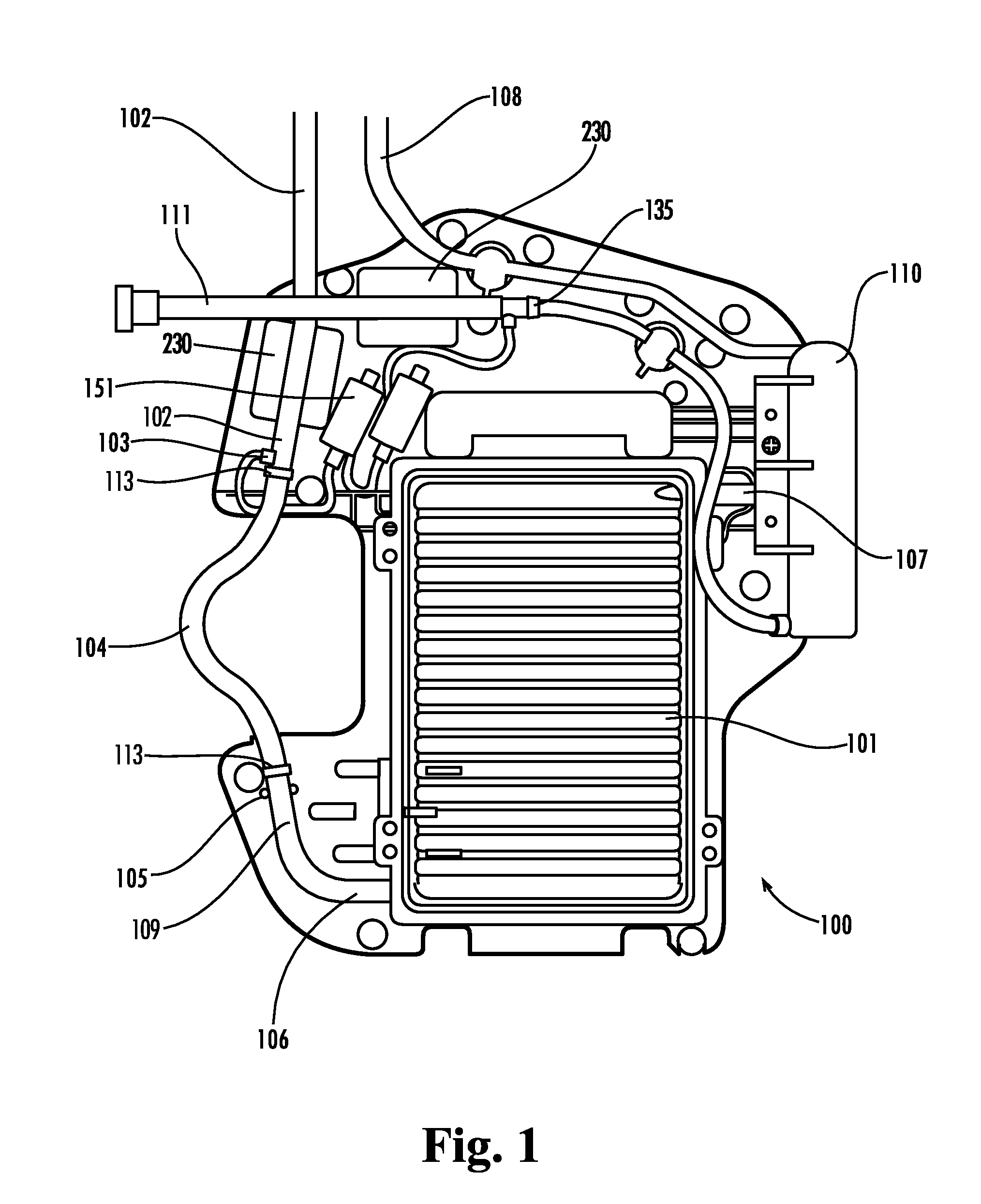 Heat exchange system for a pump device