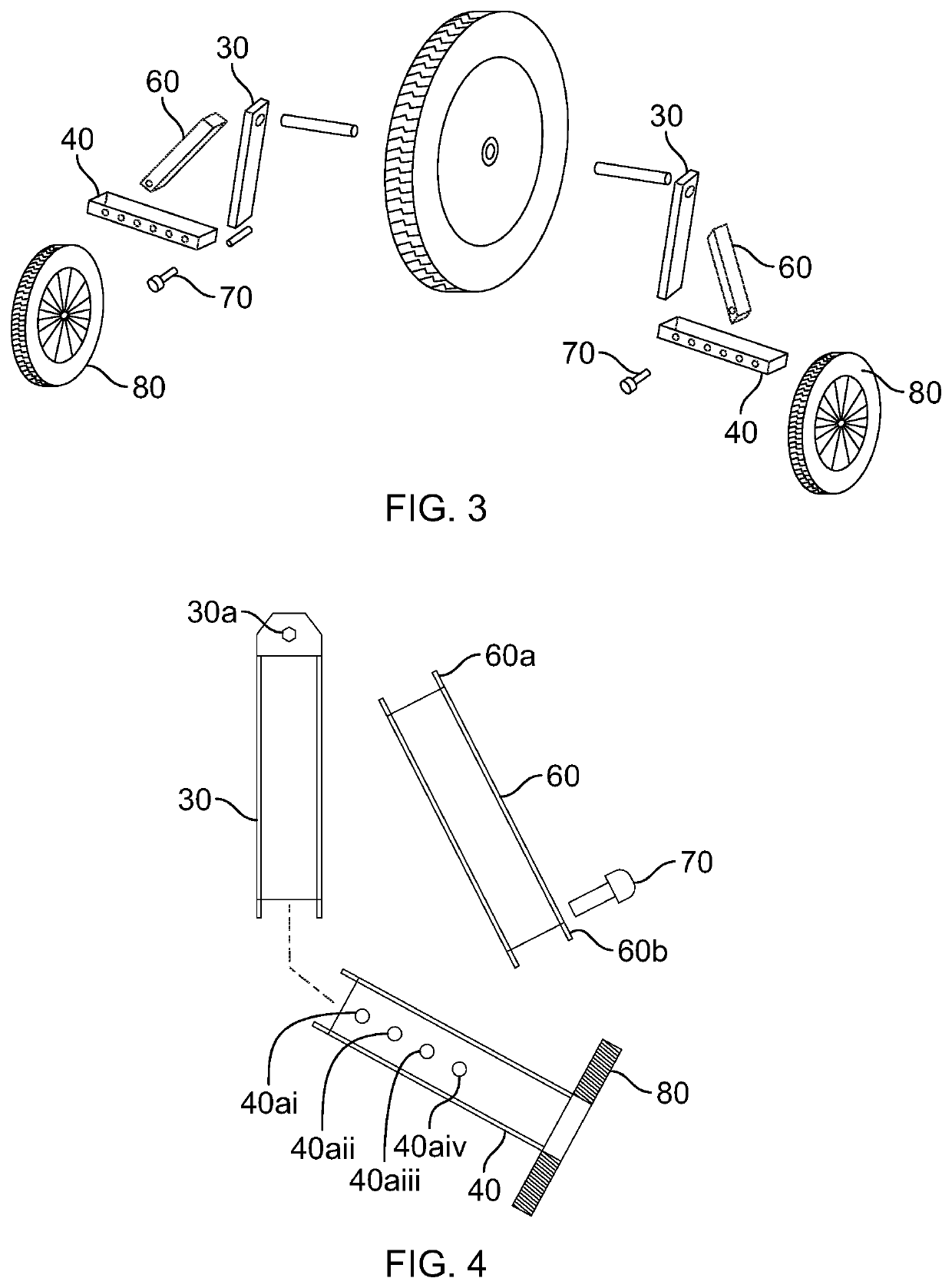 Support wheel adjustment mechanism for a bicycle