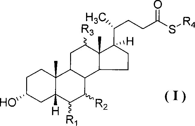 Compound for preparing cholic acid conjugate, preparation and use thereof