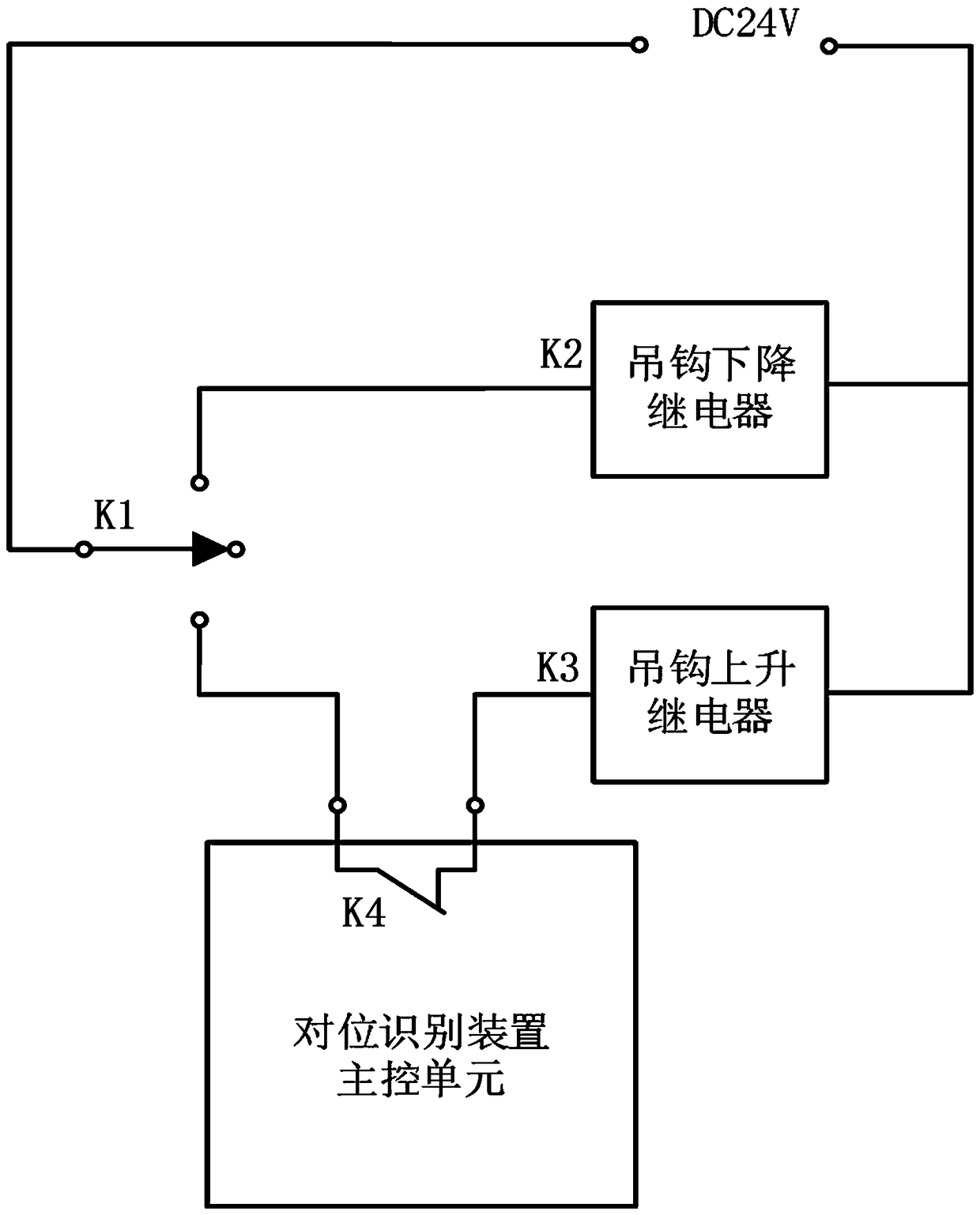 Steel ladle trunnion hoisting aligning recognition device and method