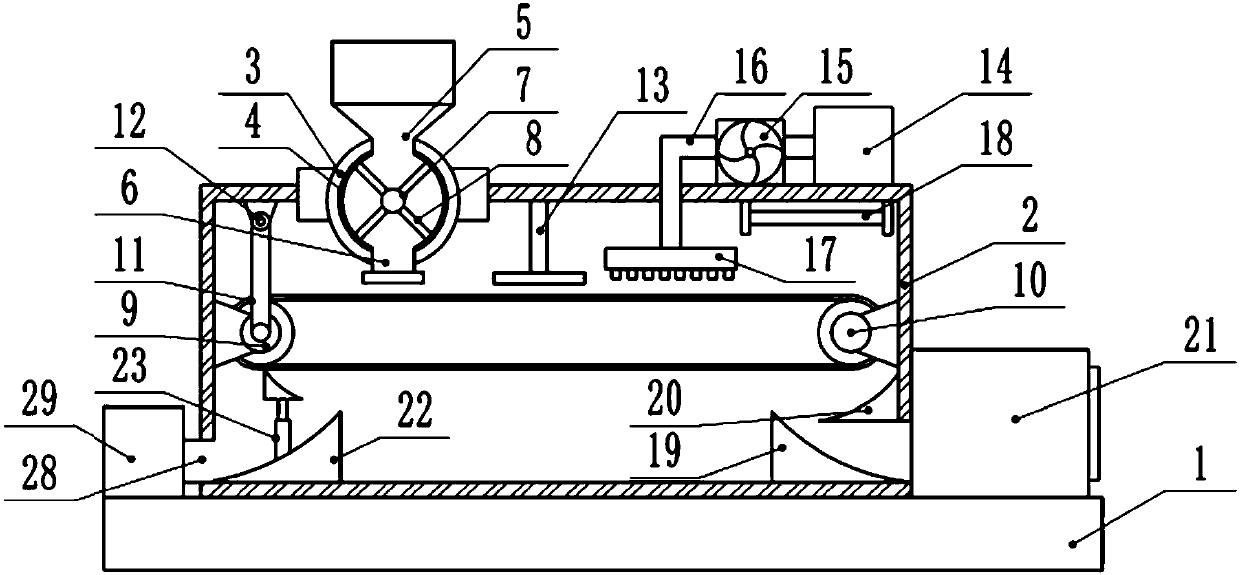 Tea drying device with deironing function