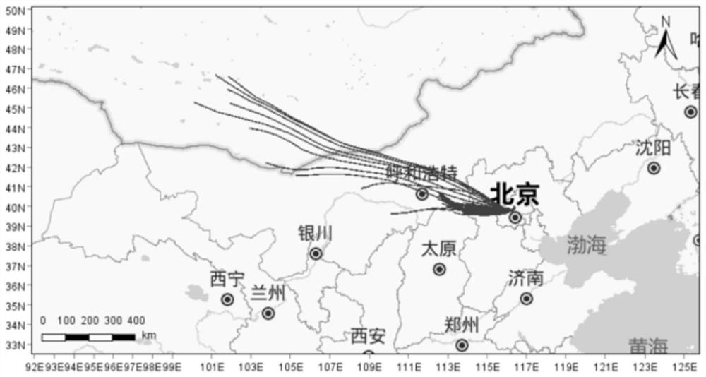 pm  <sub>2.5</sub> Pollution air mass traceability method, device, electronic device and storage medium