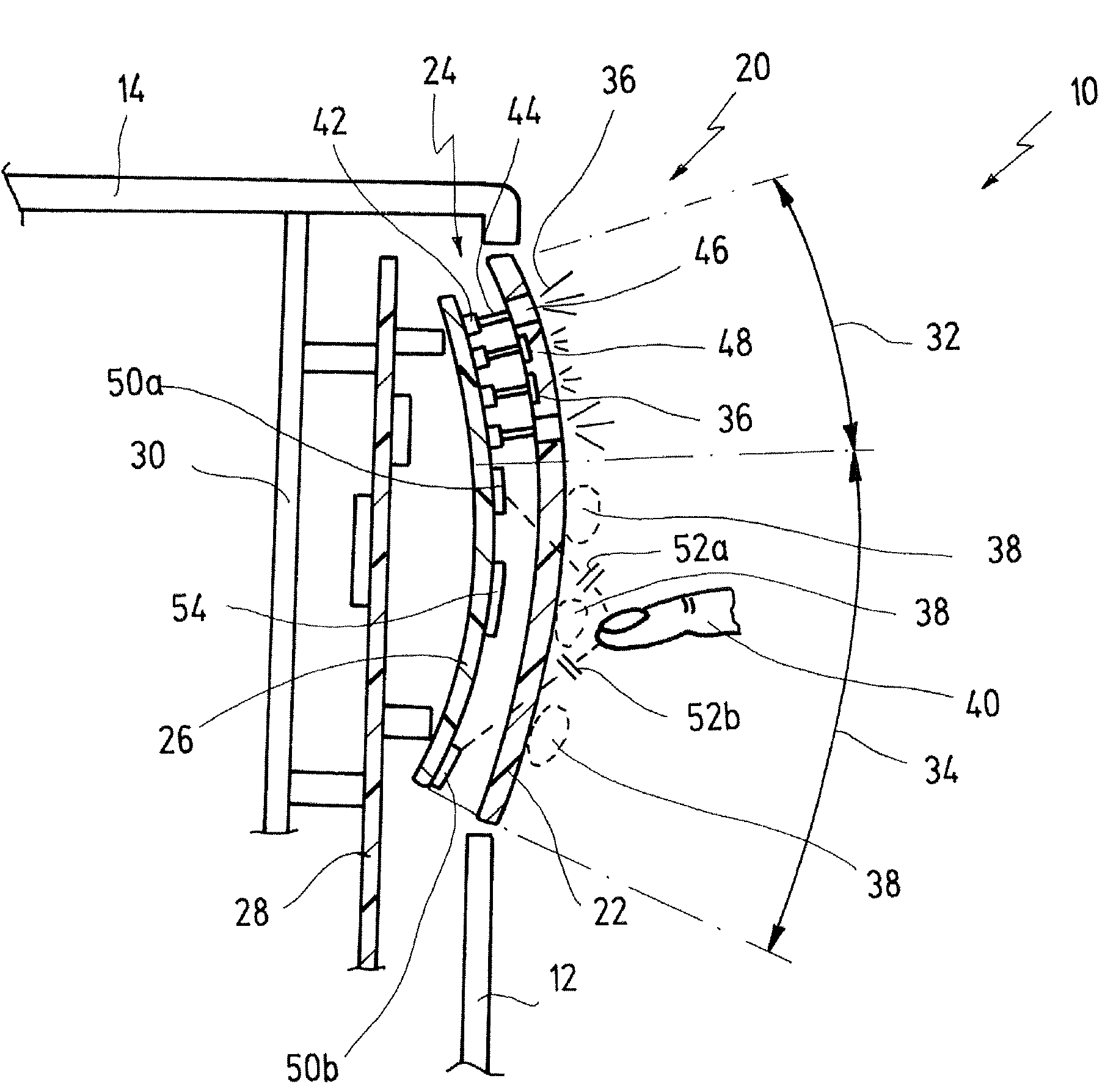 Operating Panel Arrangement for Domestic Appliances and Method For Manufacturing An Operating Panel Arrangement