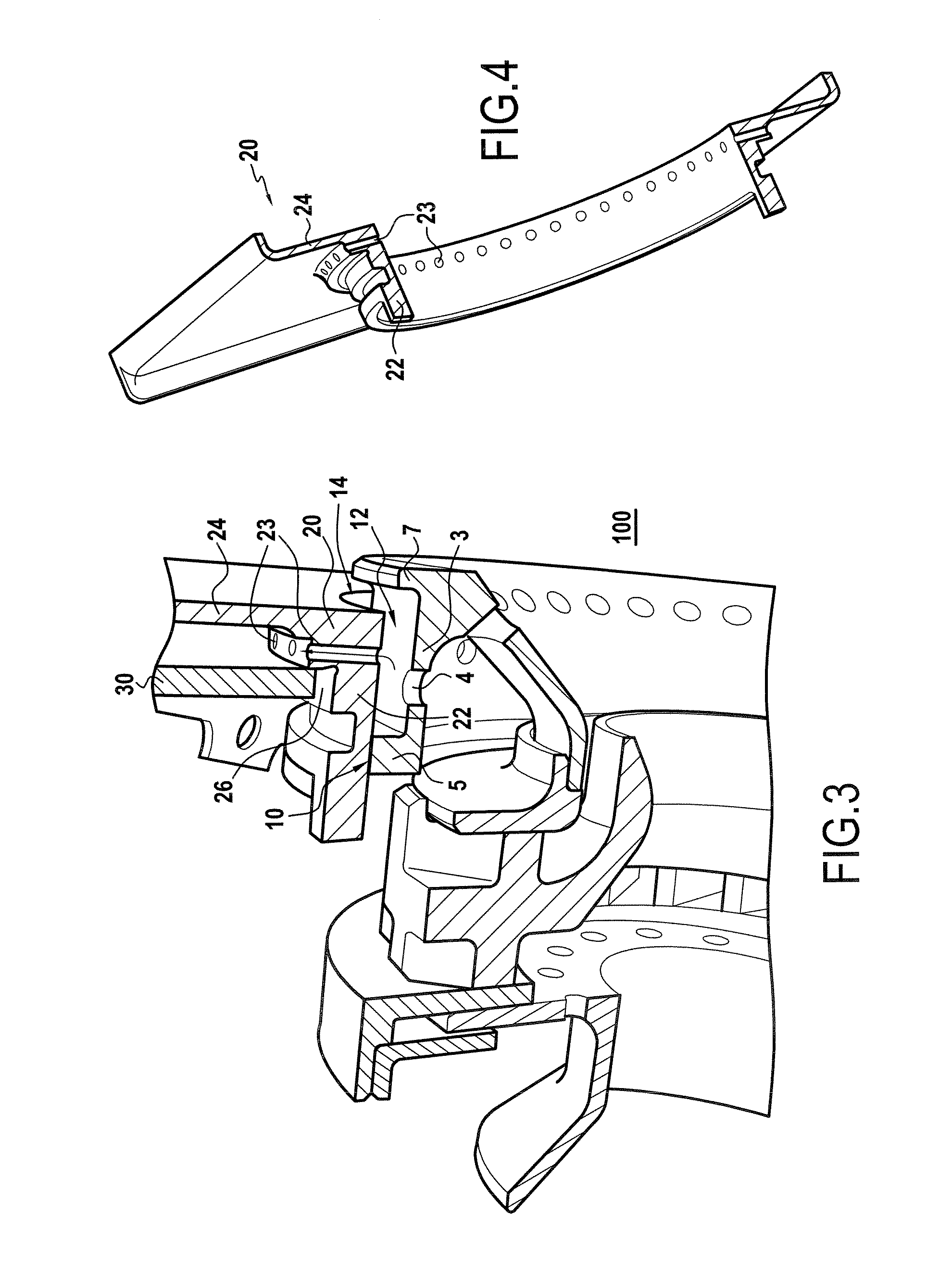 Combustion chamber end wall with ventilation