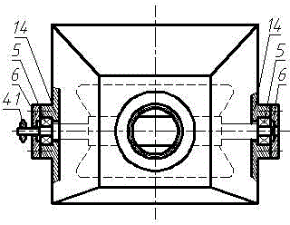 Raised dust absorption device for muck truck