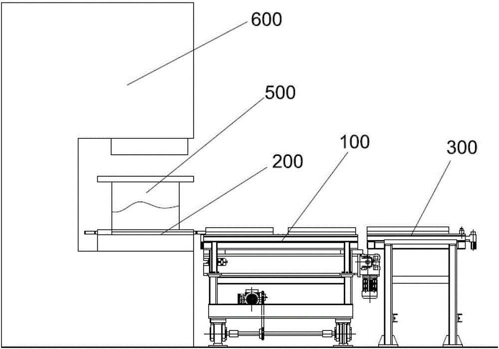 Automatic mold change system for small presses