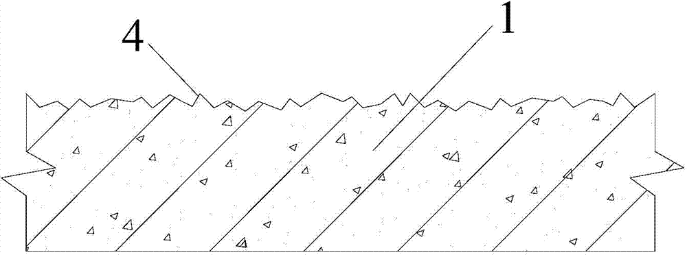 Interface treatment method for horizontal construction seam of concrete