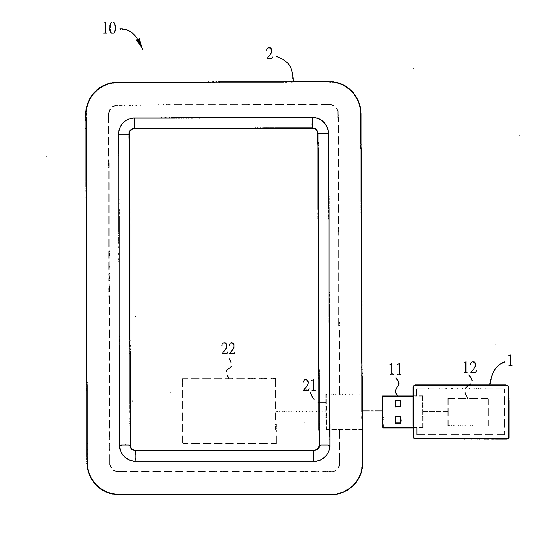 Electronic system, central processing unit expansion apparatus, portable electronic apparatus and processing method