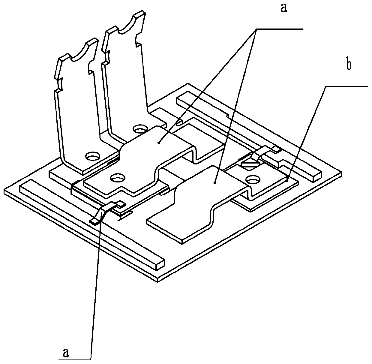 Solid-state relay power assembly and production method