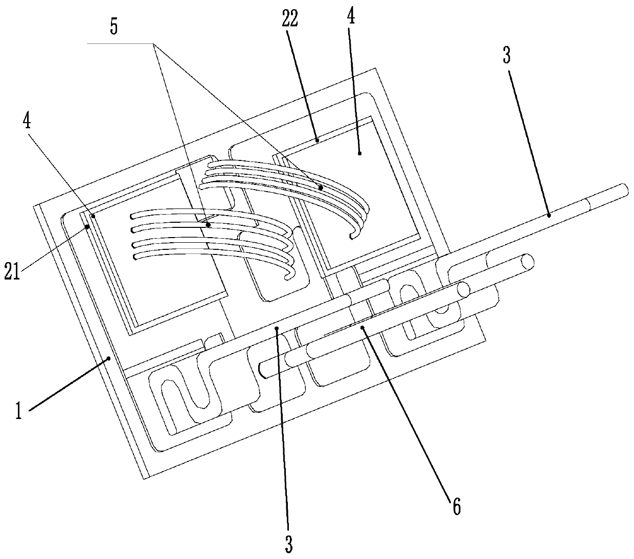 Solid-state relay power assembly and production method