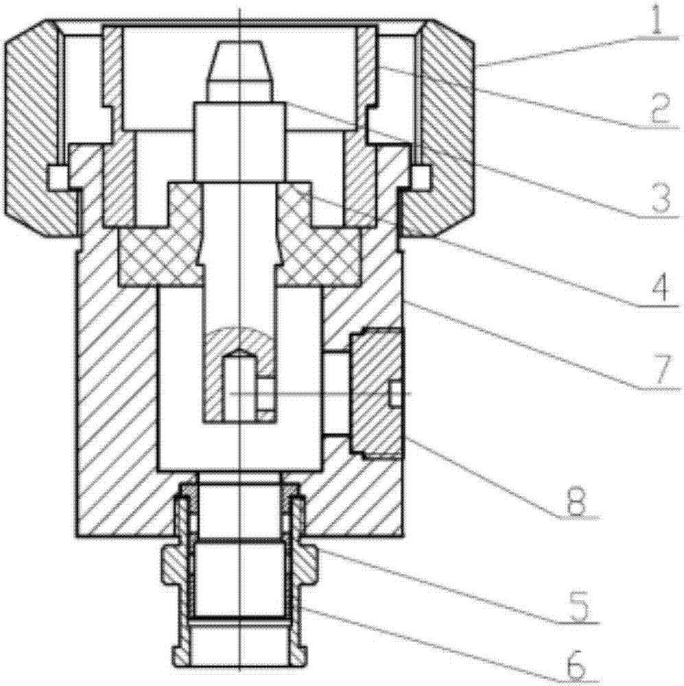 Straight-and-bent integrated RF coaxial connector