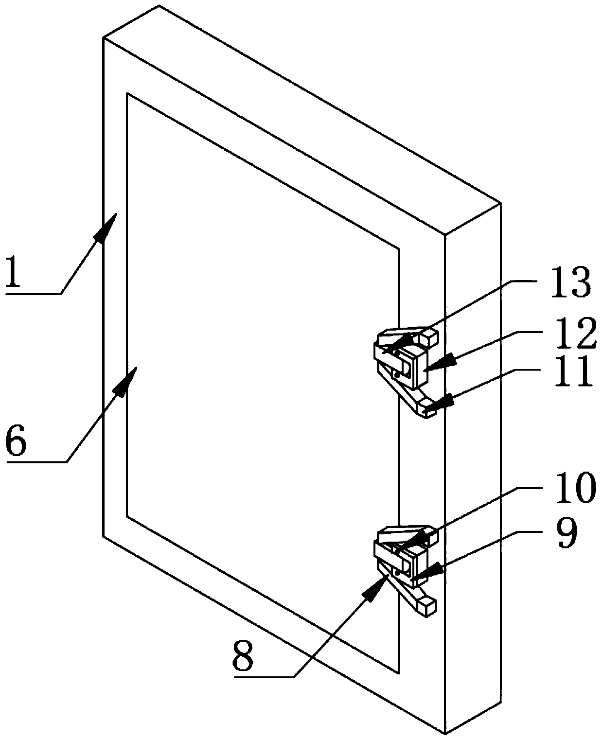 Reinforced concrete single-door protective safety sealing door and using method thereof