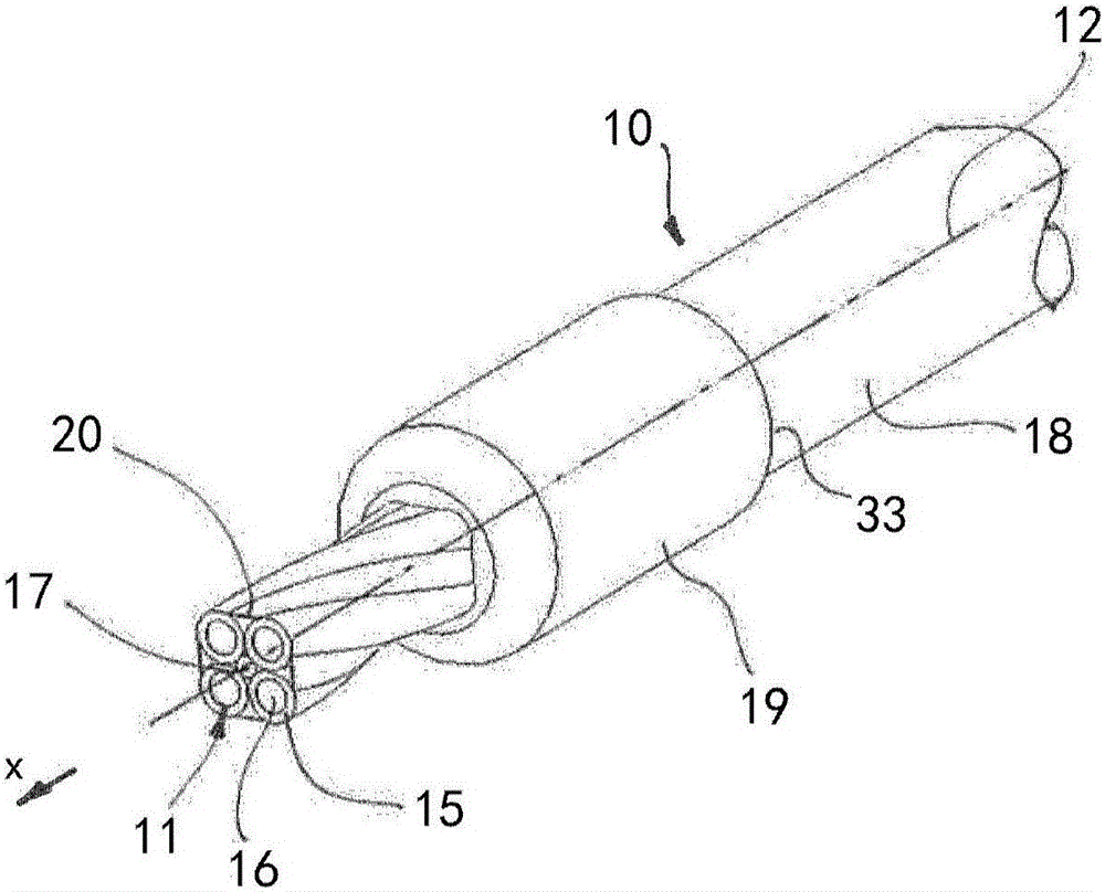 Cable processing apparatus and method for removing a screening film from a screened multi-core round cable