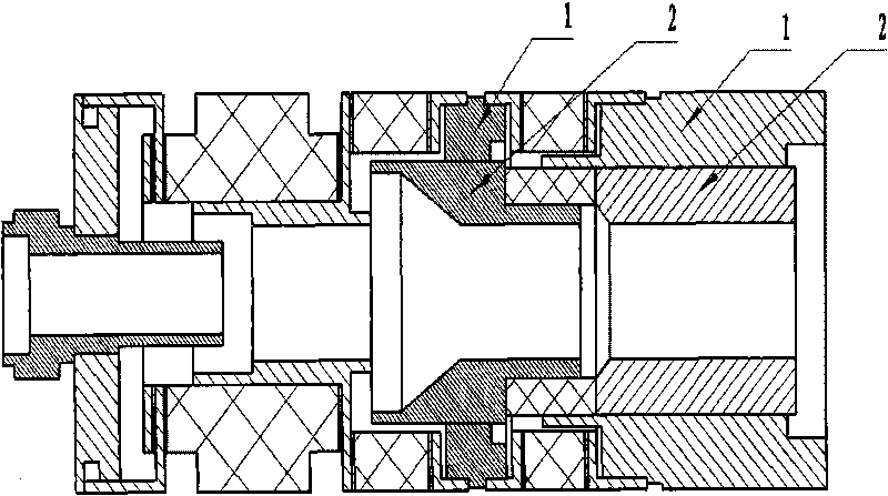 Double-layer electrode for multi-level depressed collector and preparation process thereof