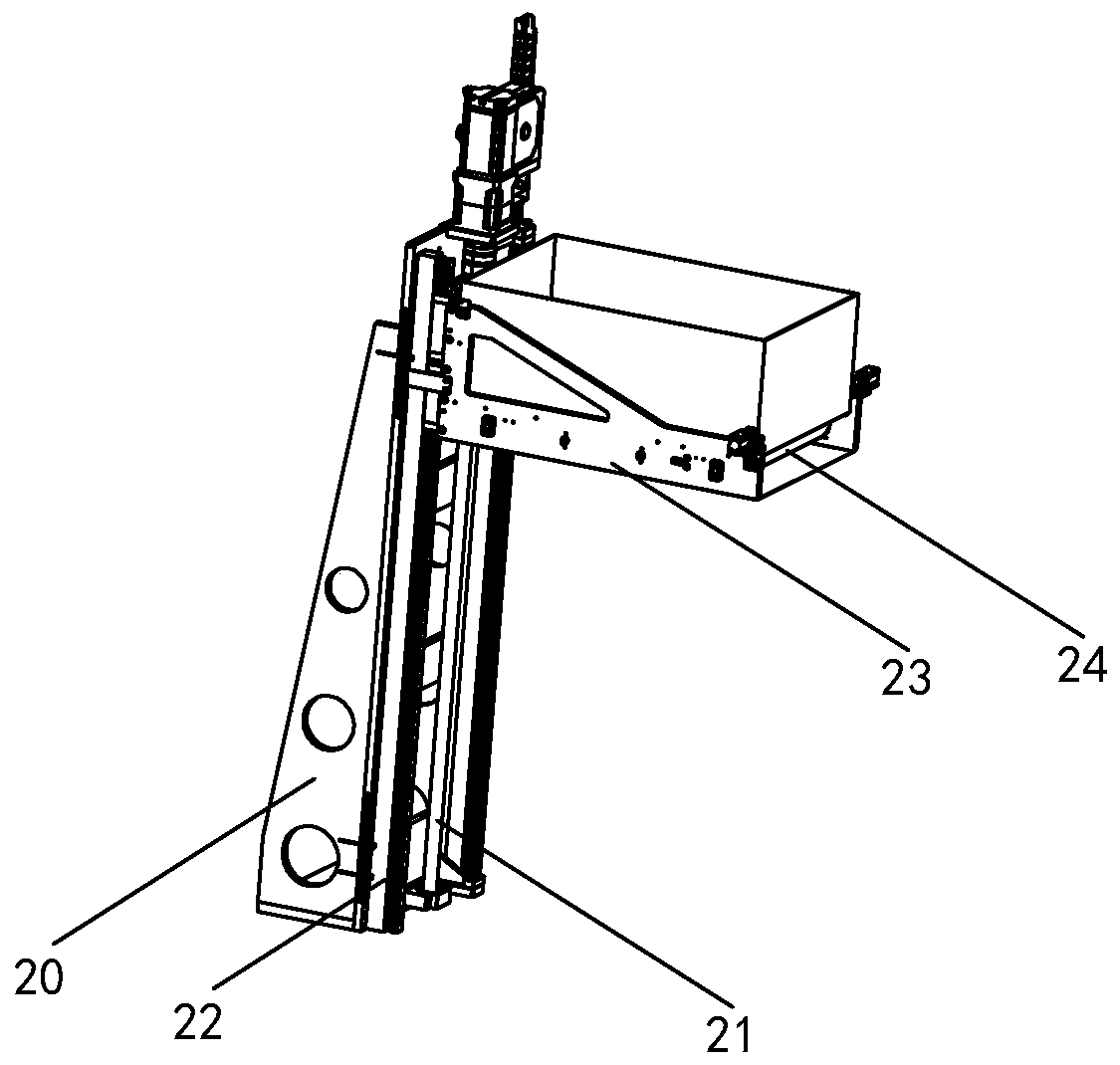 AGV injection molding feeding and discharging basket changing machine