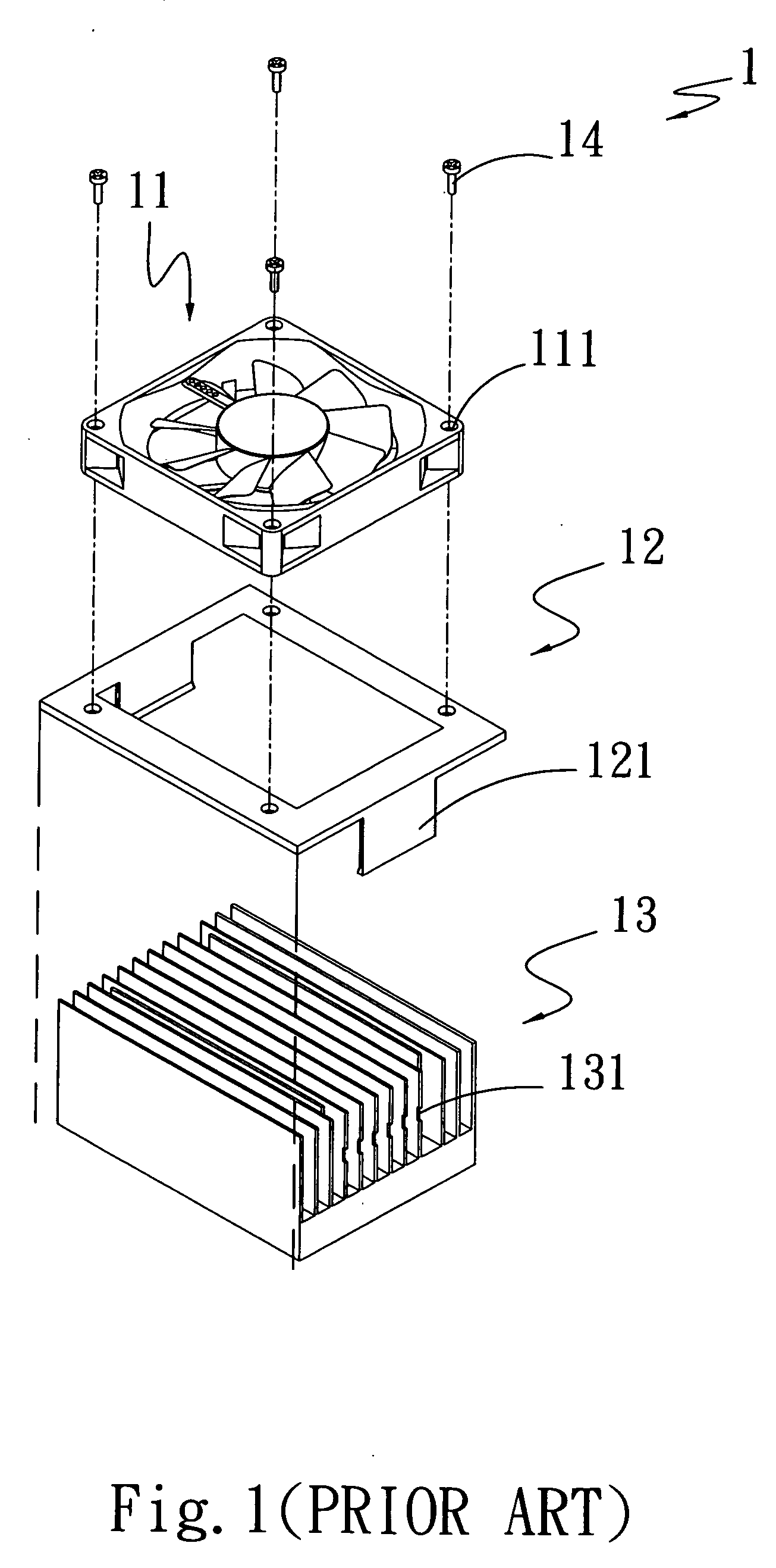 Cooling fan housing structrue