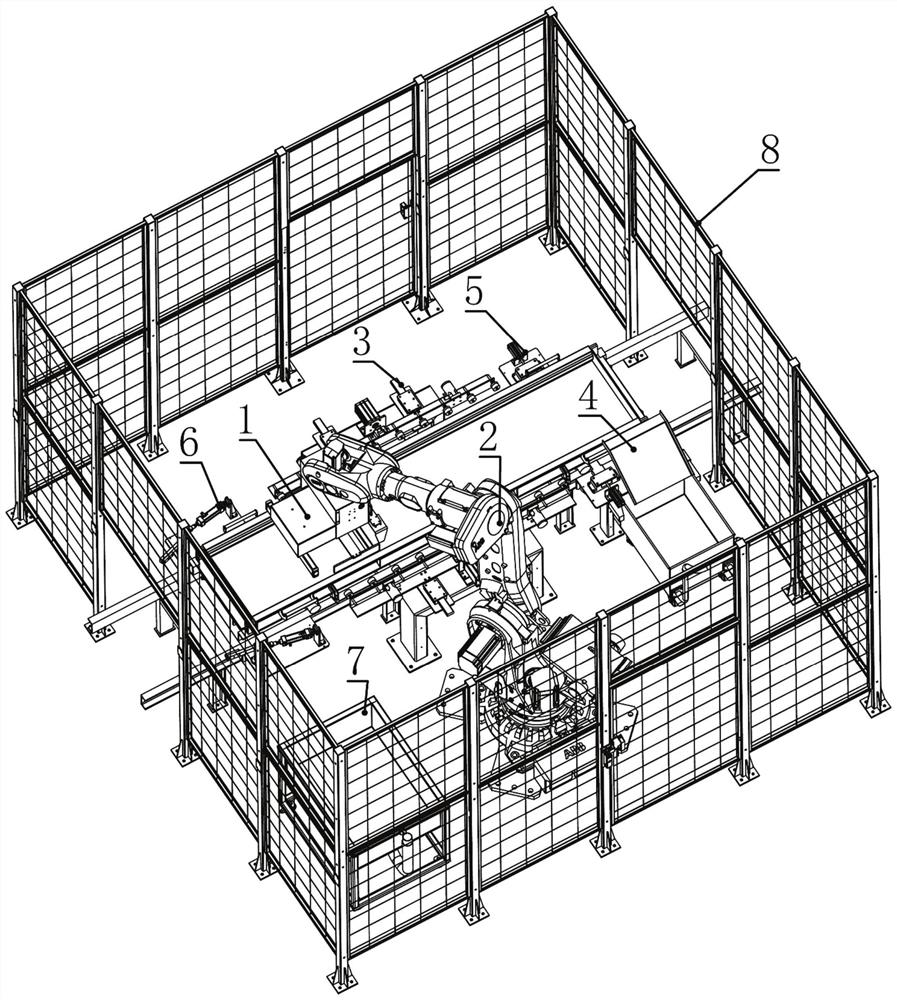 Automatic system for secondary trowelling of prefabricated house wallboard module slurry