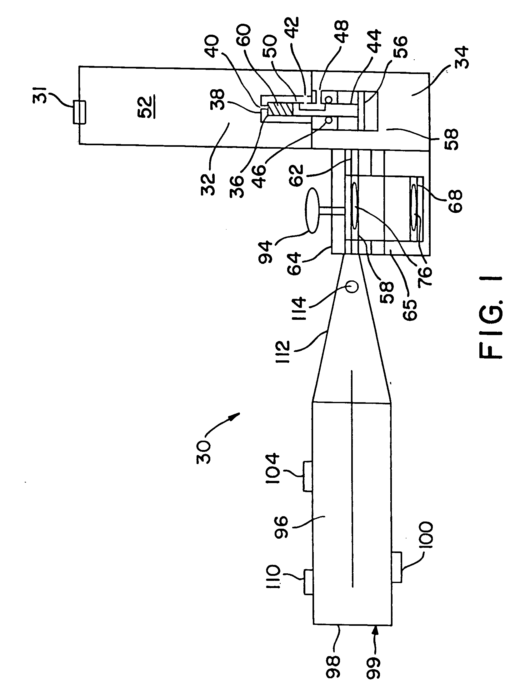 Portable gas operating inhaler