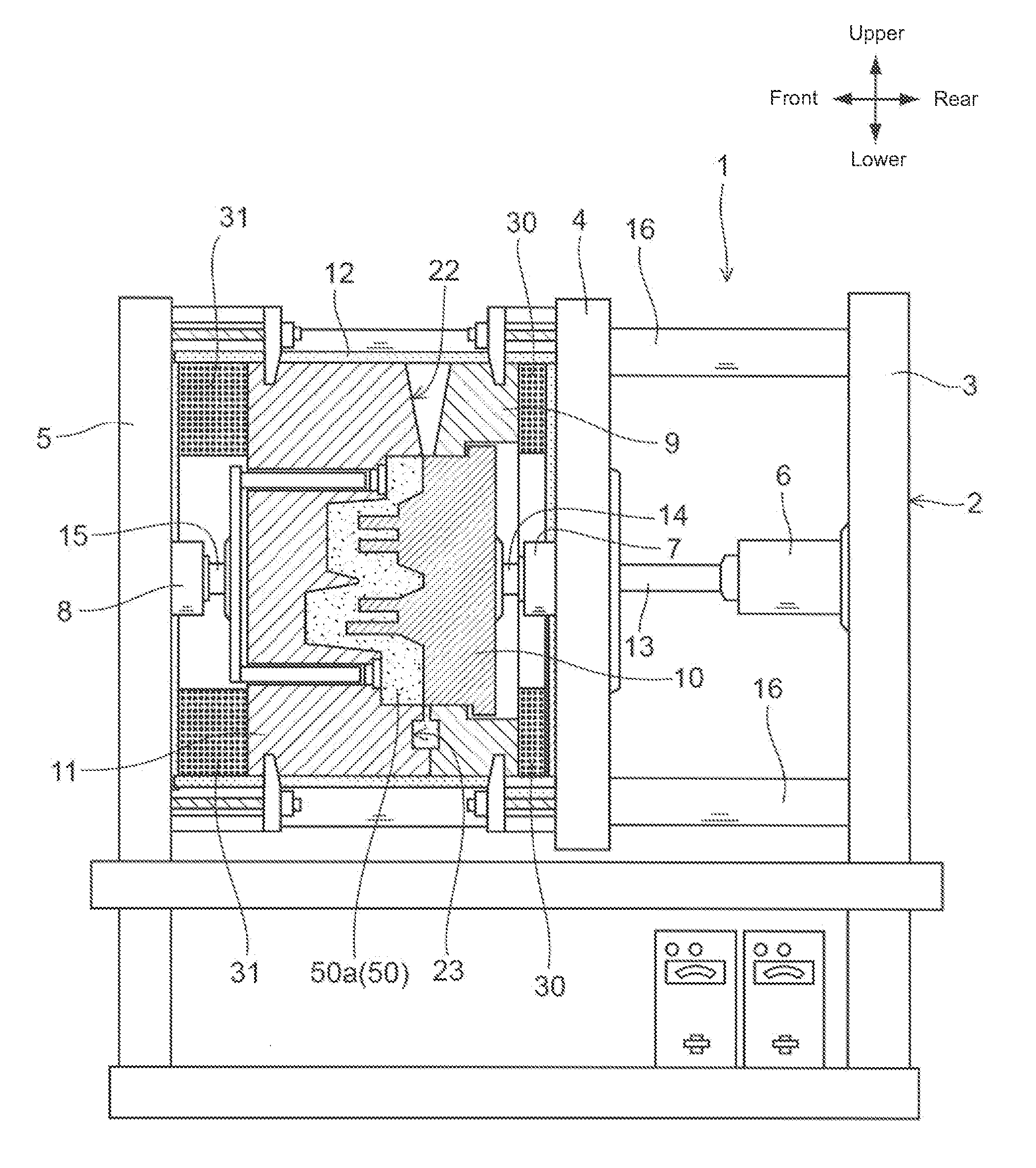 Method and apparatus for press casting