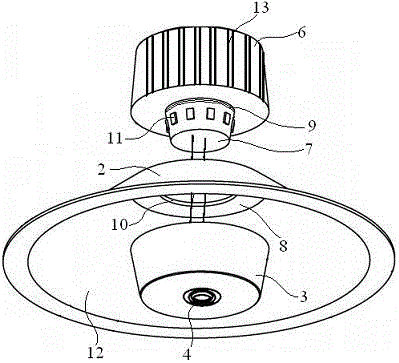 LED infrared induction lamp