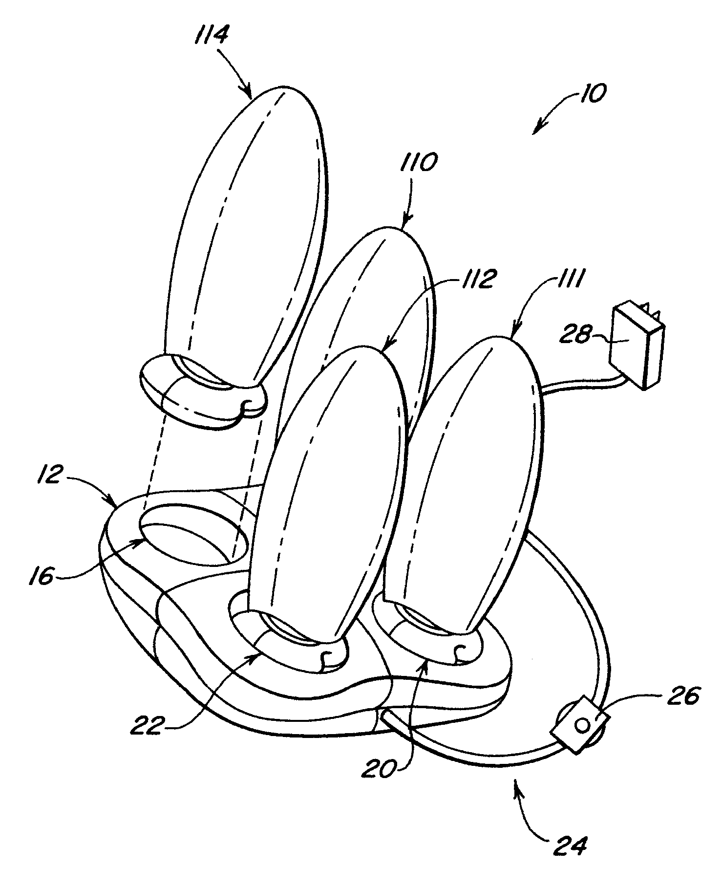 Autoilluminating rechargeable lamp system