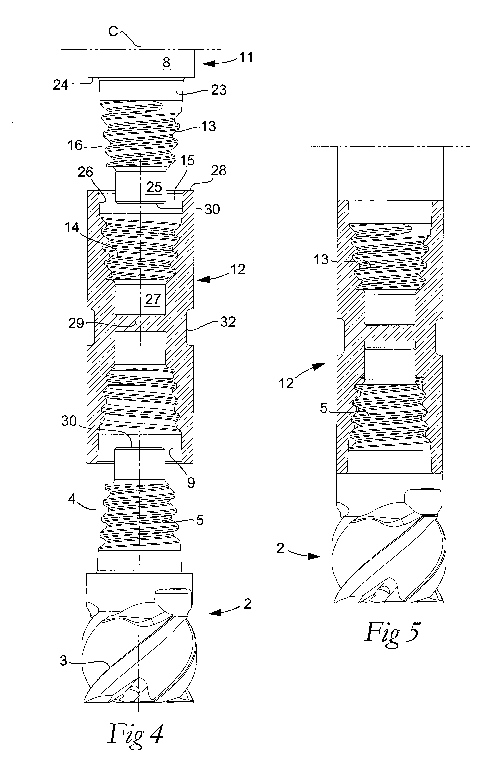 Tool for chip removing machining as well as a basic body therefore