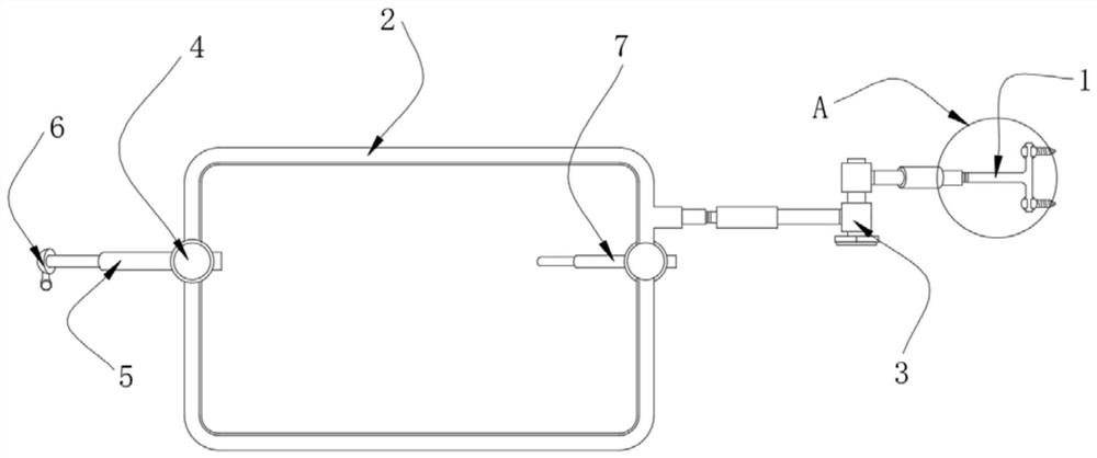 Exposure and distraction device for lumbar posterior surgery