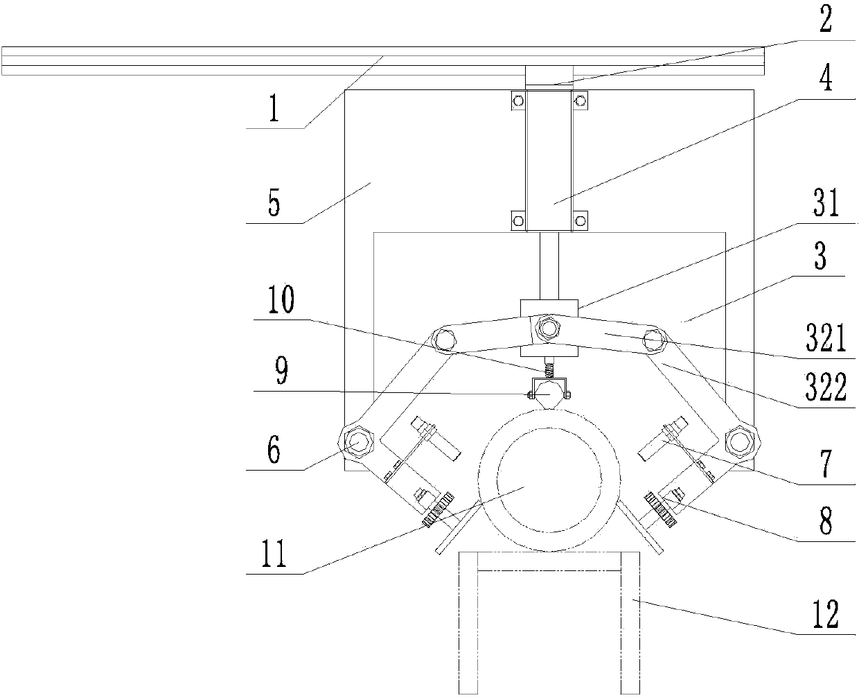 Positioning and clamping device for LNG gas bottle production line