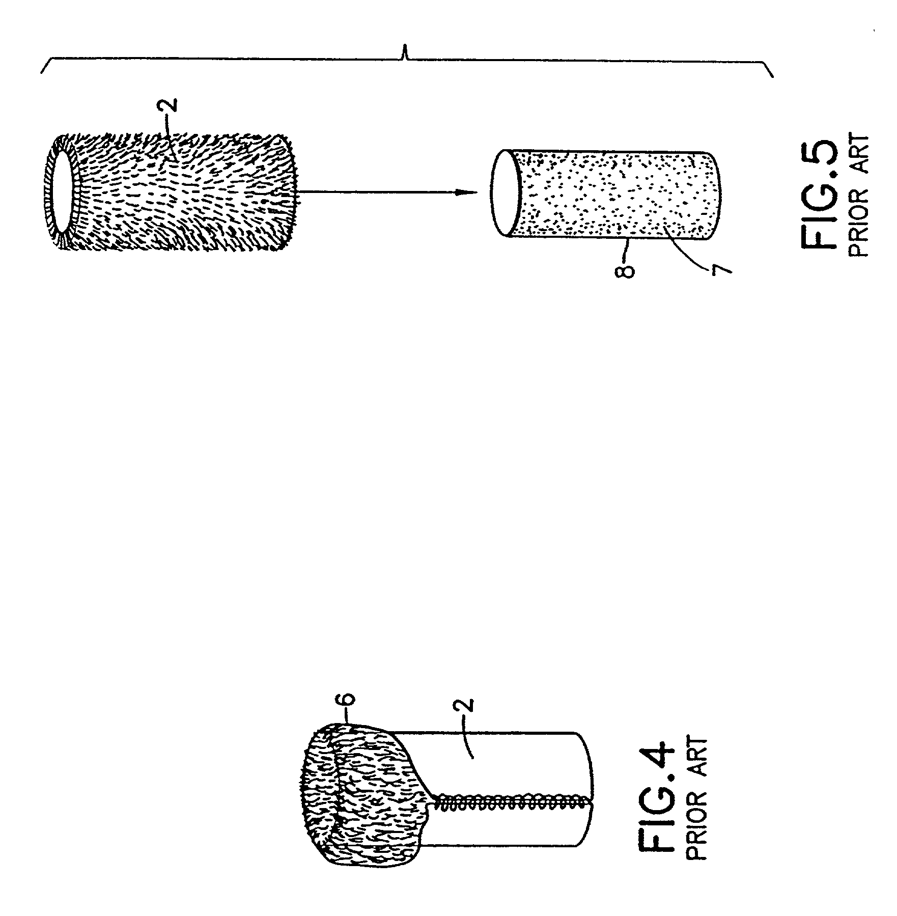 Paint roller with integrated core and natural cover and method and apparatus for production of same