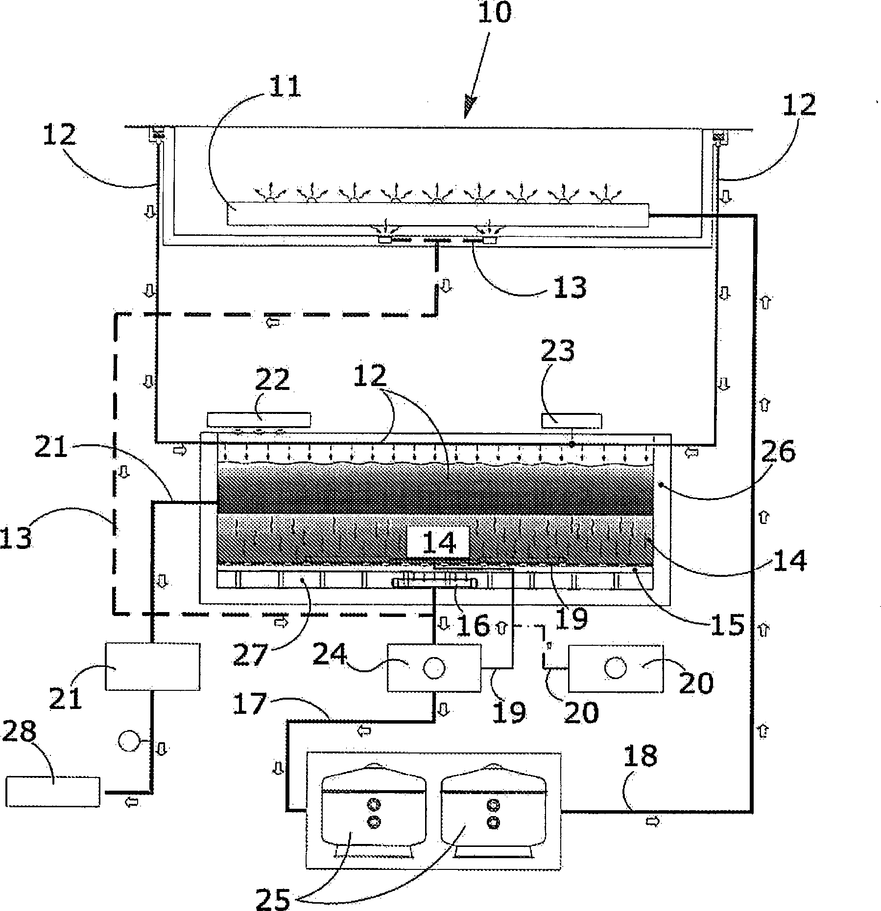 Filtering system for swimming pools