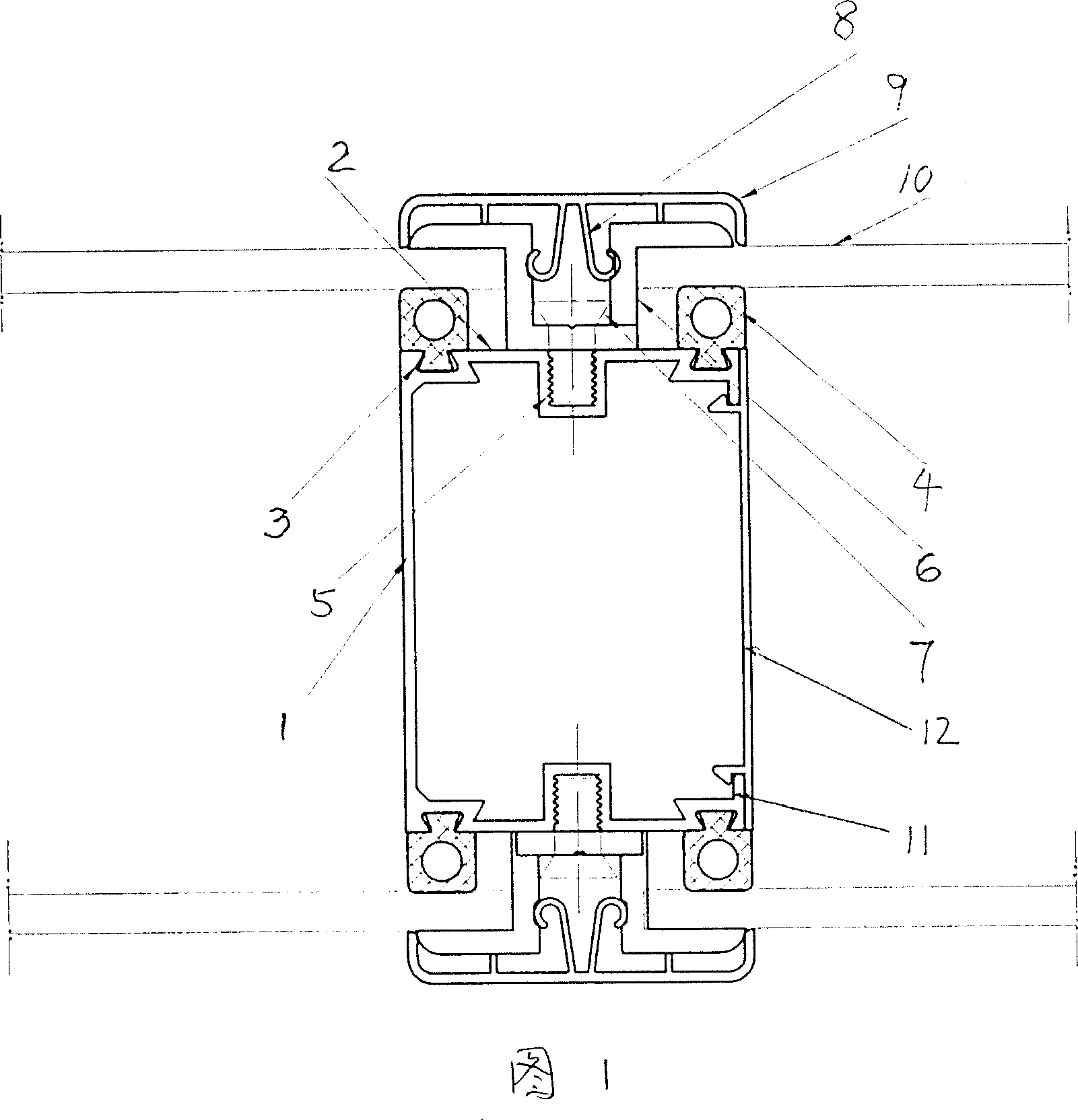 Modularized space partition installation method and partition structure