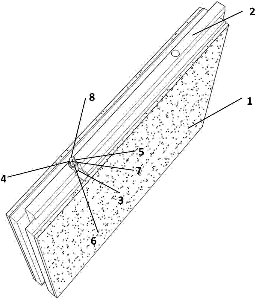 Fabricated linear heat preservation wall with lead pipe-coarse sand energy dissipation and seismic reduction keys and construction method