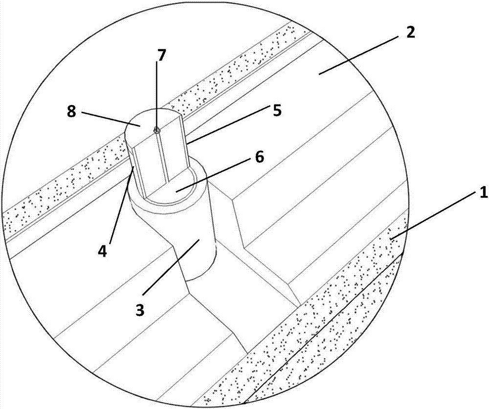 Fabricated linear heat preservation wall with lead pipe-coarse sand energy dissipation and seismic reduction keys and construction method