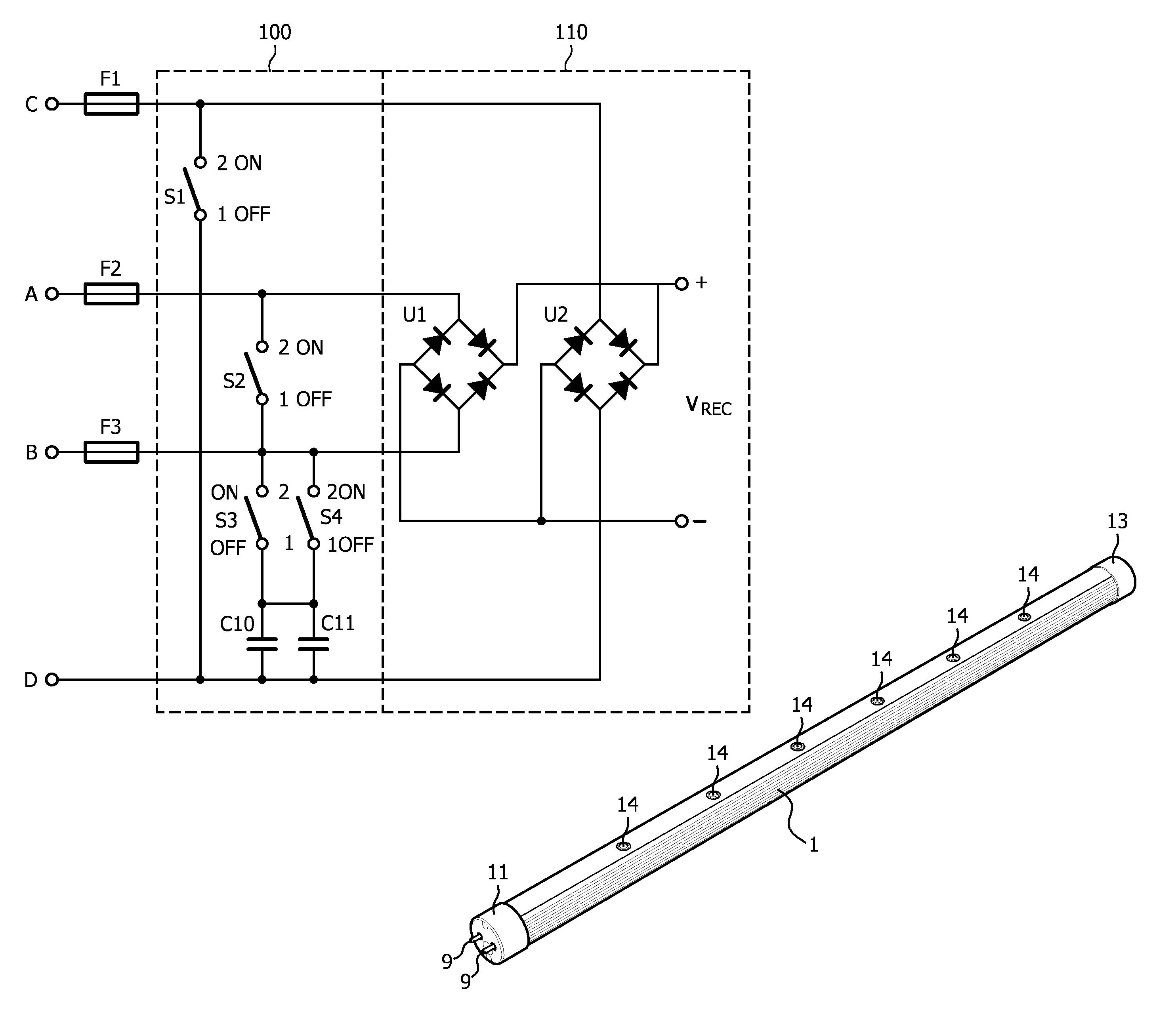 LED tube system