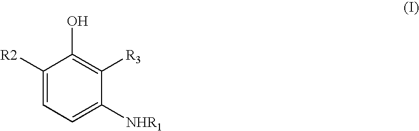 Agent for dyeing keratin fibers containing 2-amino-5-methyl-phenol and m-aminophenoles