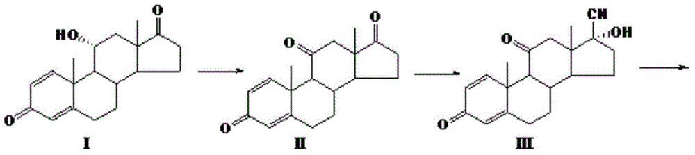 Preparation method of prednisone acetate or analogues thereof