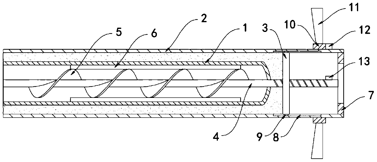 Scale-free heat collecting pipe for solar water heater