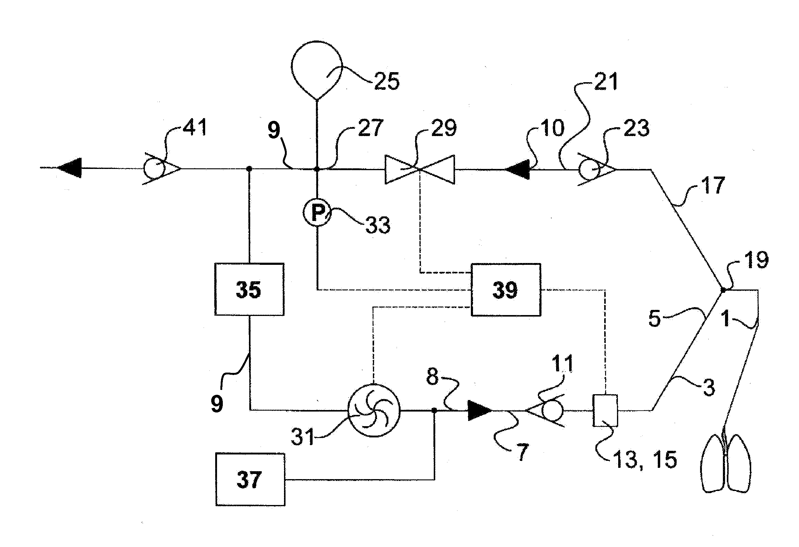 Process for checking the function of a respiration system